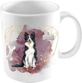 Diver Pet Honden Mok - Border Collie Mok - Mok met Hond - Hondenliefhebber Cadeau - 325ml