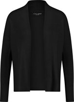 GERRY WEBER Dames Open vest met ribbreisel Schwarz-40