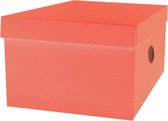 opbergdoos junior 33 x 24 x 18 cm karton rood