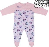 Baby Rompertje met Lange Mouwen Minnie Mouse Roze