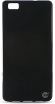 Huawei P8 Lite siliconenhoesje Mat Zwarte Siliconen Gel TPU / Back Cover / Hoesje
