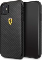 Ferrari® siliconen pista met microvezel binnenkant voor iPhone 11 Pro