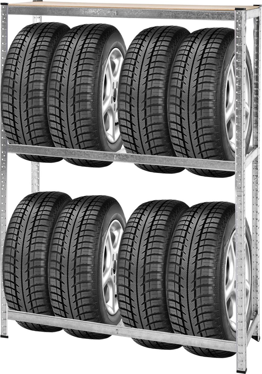 Support de garage de rack de pneu pour le stockage de rack de pneu de pneus  de voiture | bol.com
