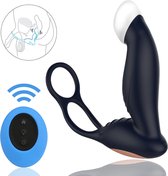 Toys Hub® Prostaat Vibrator PRO - Smart Heating - 10 Vibraties - Anaal Dildo - Plug - Stimulator - Massager met Cockring - Prostaat Dildo - Vibrators voor Mannen - Sex Toys Couples