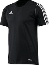 Adidas T12 Shirt - Sportshirt - Heren - Climalite Katoen - Zwart - Maat 6