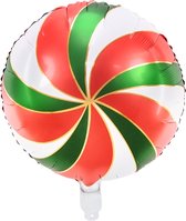 Partydeco - Folieballon Snoepje Rood - 35 cm