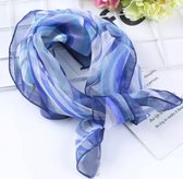 Emilie Scarves - sjaal - blauw - vierkant - 50*50 cm