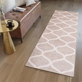 Tapiso Sari Tapijt Loper Creme Modern Woonkamer Slaapkamer Hal Maat- 100x100