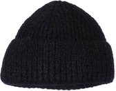 Lauren Sterk Amsterdam gebreide muts - zwart - beanie - dames