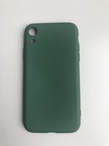 Siliconen back cover - Geschikt voor iPhone XR - TPU hoesje Groen