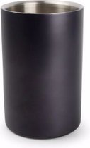 Wijnkoeler 12xH18cm dubbelwandig zwart Bar