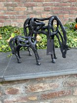 Decoratief Beeld - Paardenset Van - Metaal - Bob - Zwart - 35 X 6 Cm