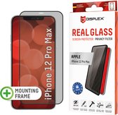 Displex Privacy Glass FC + Frame screenprotector voor iPhone 12 Pro Max - transparant
