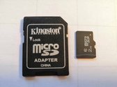 Kingston Technology 2GB microSD flashgeheugen - met adaptor