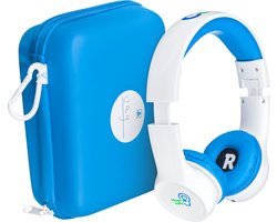 Clevy Hearsafe (Max 85 dB) - Koptelefoon voor kinderen met case - Blauw - Ontworpen voor de schoolklas - Kids Headphone - Headset