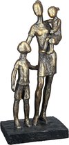 Gilde Handwerk - Sculptuur - Mother with kids - Polyresin - 27 cm hoog