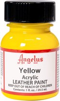 Angelus Leather Acrylic Paint - textielverf voor leren stoffen - acrylbasis - Yellow - 29,5ml