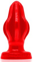 Oxballs siliconen airhole- ff finned buttplug - rood