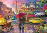 One Rainy Night in Paris - Legpuzzel - 1000 stukjes - 50,8 x 68,6 cm -'n Regenachtige Avond In Parijs