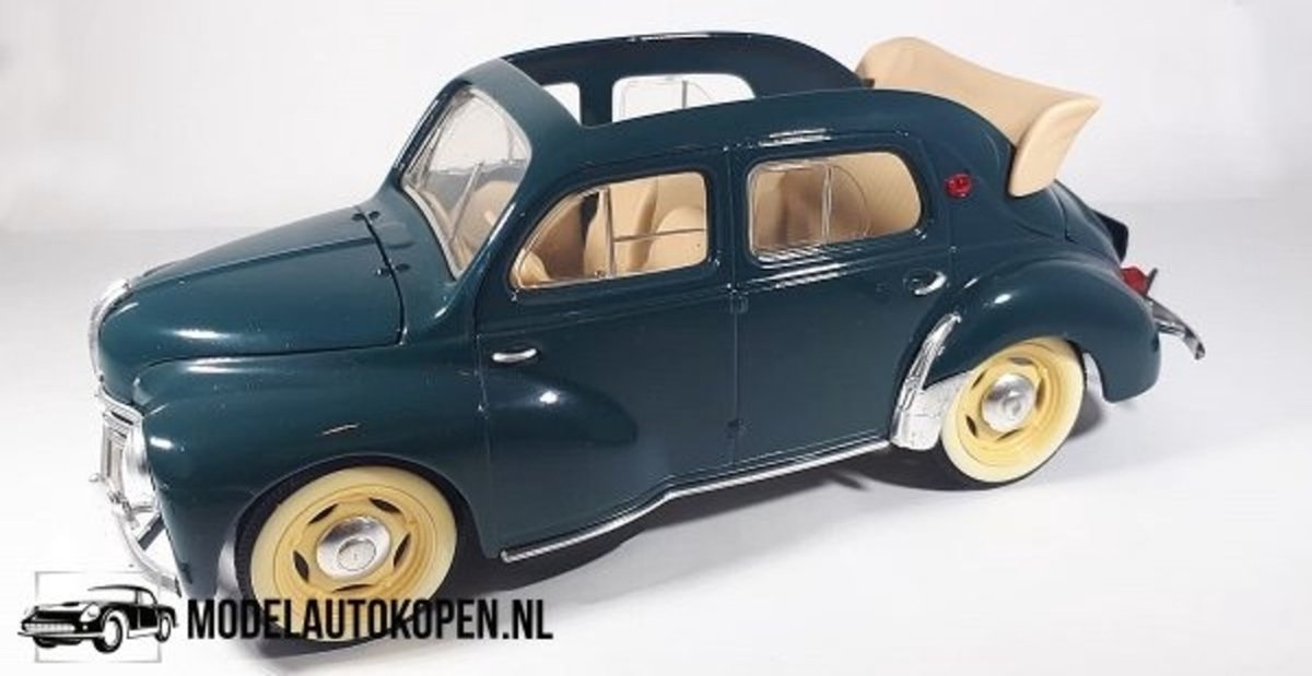 Renault 4 CV Cabriolet (Groen) (21 cm) 1/18 Solido | Modelauto, Model auto, Schaalmodel, Miniatuurauto, Miniatuur autos