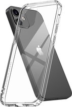 iPhone 12 Mini Hoesje - MobyDefend Transparante Shockproof Acryl + TPU Case - Volledig Doorzichtig - GSM Hoesje - Telefoonhoesje Geschikt Voor: Apple iPhone 12 Mini