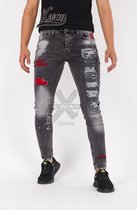 XWAY JEANS - HEREN JEANS - SPIJKERBROEK - SKINNY FIT - PREMIUM STREET FASHION - GRIJS