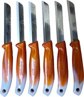 Solingen PRO - schilmes superscherp met kartel (Oranje Wit 6x)