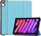 3-Vouw sleepcover hoes - iPad Mini 6 (2021) - Lichtblauw