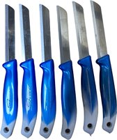 Solingen PRO - schilmes superscherp met kartel (Blauw Wit 6x)