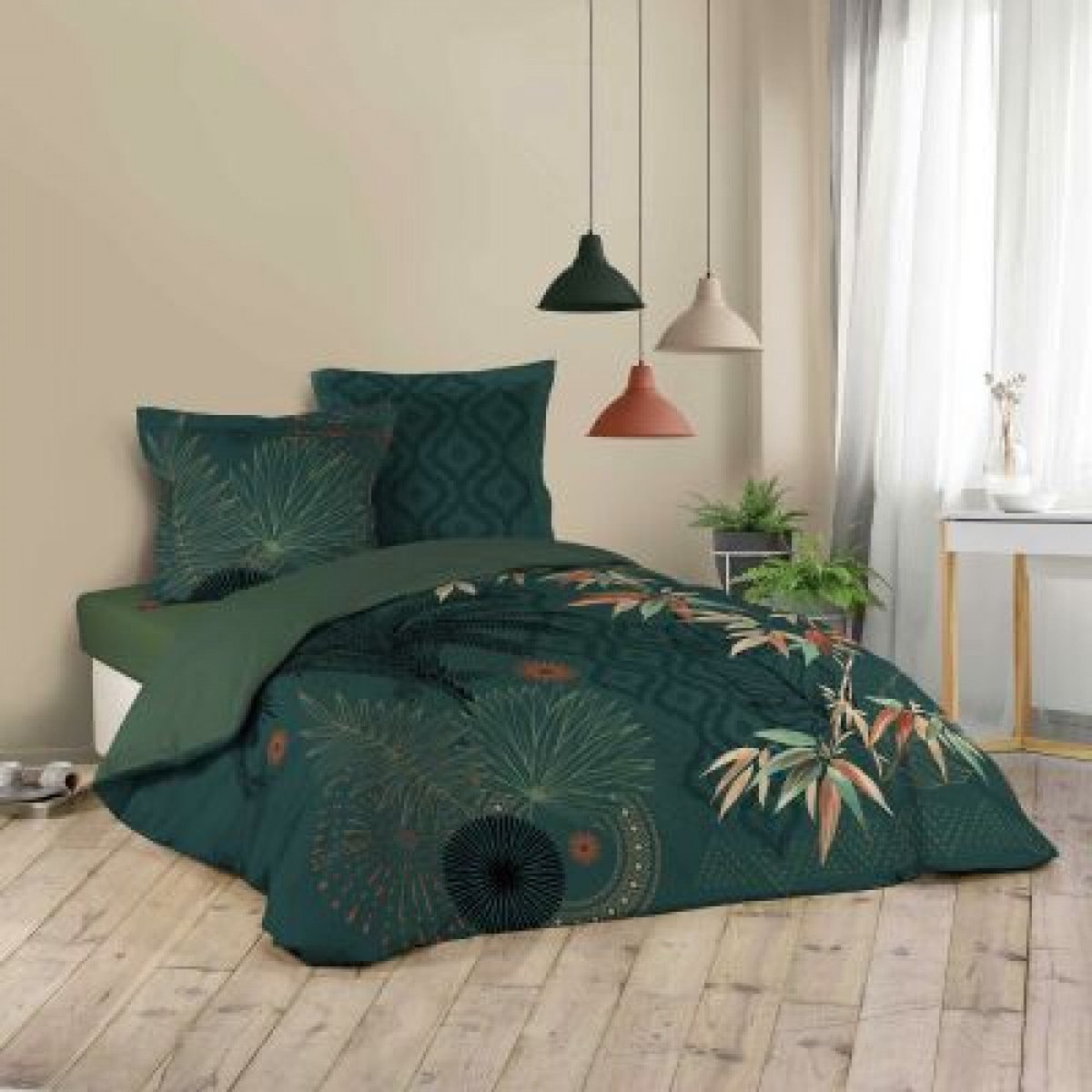 dekbedovertrek-hotel-kwaliteit-katoen-240x220-3-delig-groen-van-kleur
