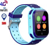 Smartwatch-Trends T3 - Smartwatch Kinderen - 4G - GPS Tracker - WIFI - Videobellen - Blauw