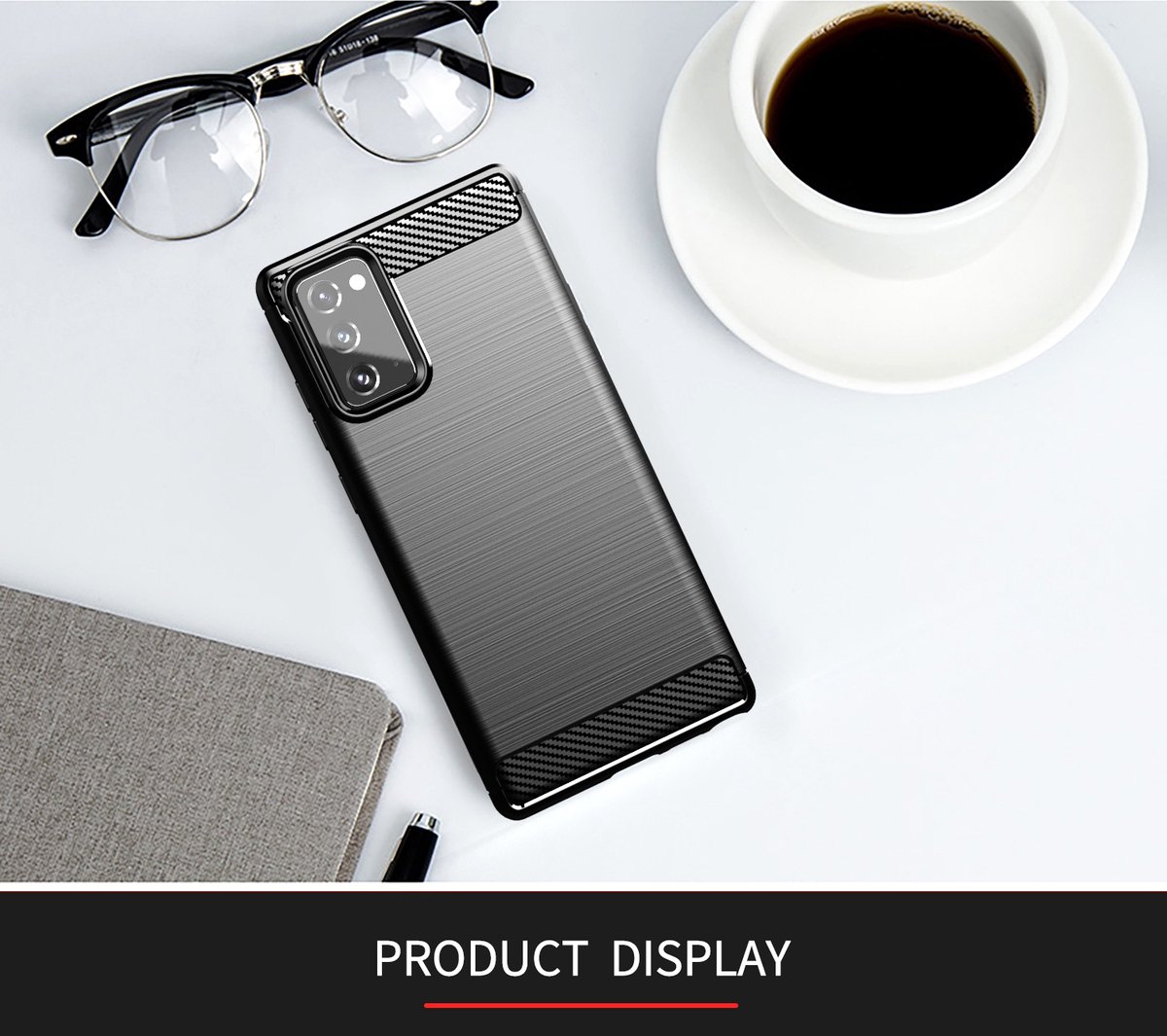 Telefoonhoesje - Back Cover - Geschikt Voor Samsung Galaxy Note20 - Zwart