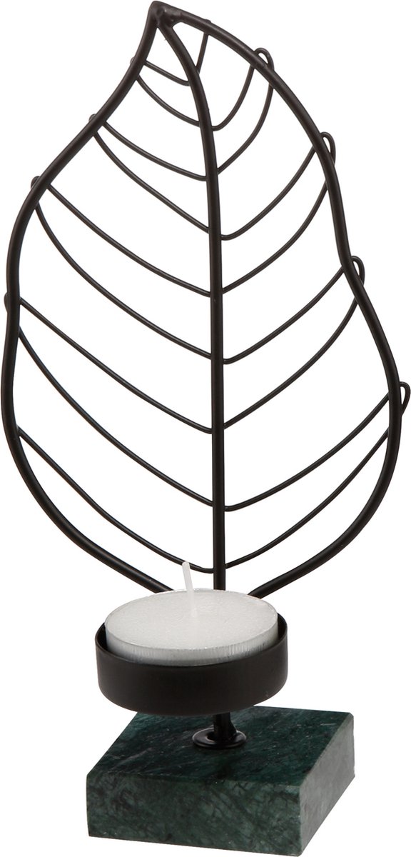 Goebel Accessoires | Windlicht Musa Tropicana | Metaal - 19cm - theelicht - waxinelicht houder Musa Tropicana S
