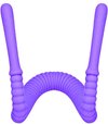 You2Toys - Écarteur de lèvres légèrement flexible côtelé et librement accessible réglable - 28 cm - Violet