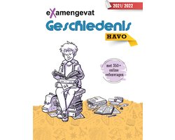 Omslag van eXamengevat Geschiedenis HAVO 2022-2023 (examenstofbundel en toegang online oefenplatform met 350 vragen)!