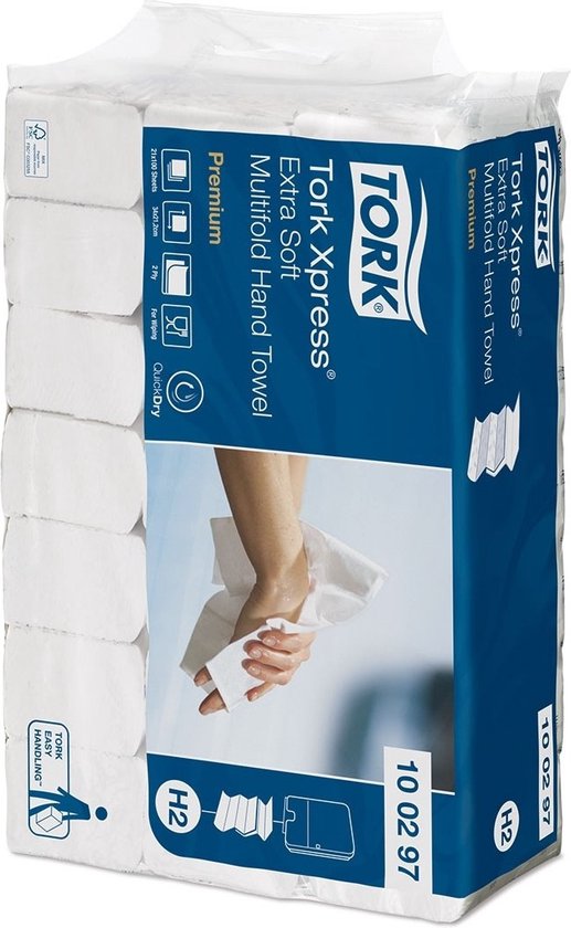 Tork Xpress® Extra Zachte Multifold Handdoek 2-laags XL Wit H2 Premium