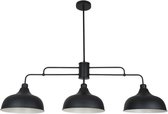 Metalen COREP Lincoln hanglamp - Ø 28,50 cm - H 82 cm - E27 - 60 W - Zwart