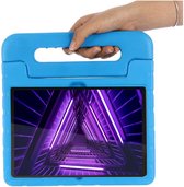 Lenovo Tab M10 FHD Plus 2nd Gen hoes kinderen - Draagbare tablethoes met handvat – Blauw