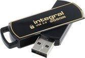 Integral 256GB Secure 360 Encrypted USB 3.0 USB flash drive USB Type-A 3.2 Gen 1 (3.1 Gen 1) Zwart, Goud