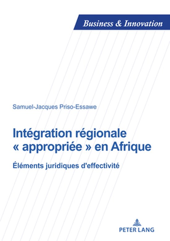 Business and Innovation 28 - Intégration régionale « appr ... - cover