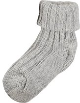 Socks for Fun - Alpaca wollen sokken - 2 paar - wit en grijs - maat 39/42