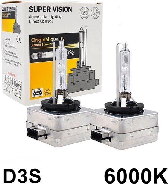 Ampoule Xénon D3S 6000K 35W de rechange - Garantie 5 ans
