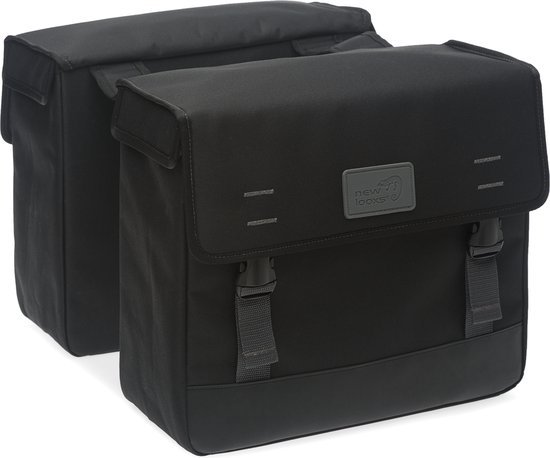 New Looxs Origin Double - Dubbele Fietstas - Geschikt voor Elektrische Fietsen - Waterdicht Polyester - 39 Liter - Zwart