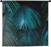 Wandkleed - Wanddoek - Palmbomen - Jungle - Bladeren - 150x150 cm - Wandtapijt