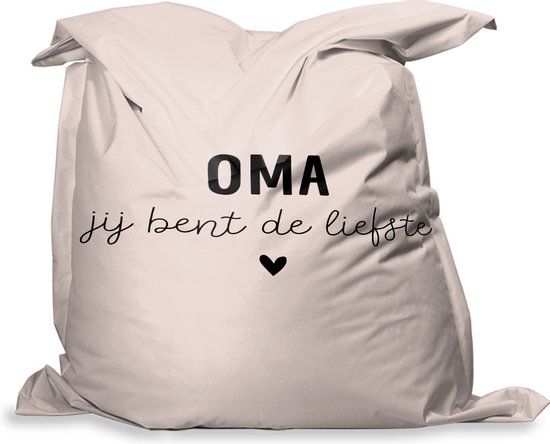 PillowMonkey zitzak - Spreuken - Quotes - Oma jij bent de liefste - Oma