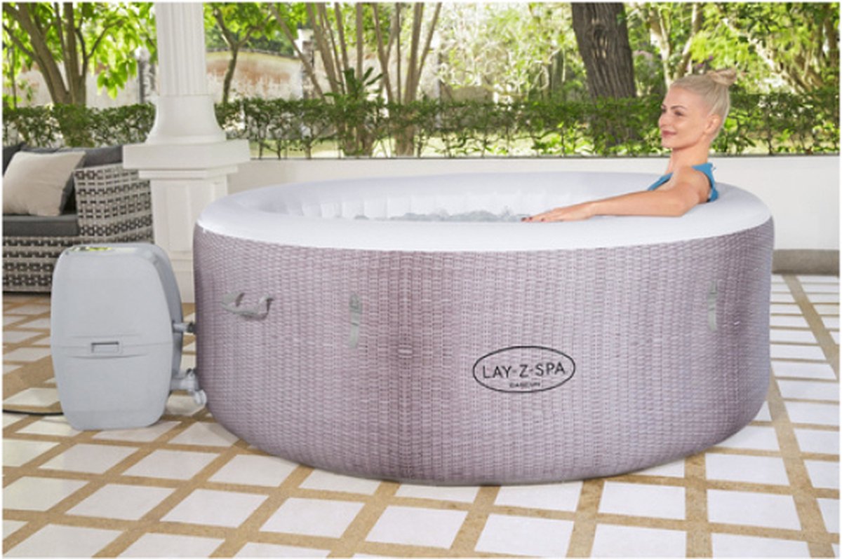 Lay-Z-Spa Cancun AirJet opblaasbare spa - 2 tot 4 personen - Ø 180 x 66 cm