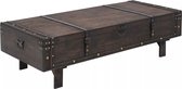 Salontafel massief hout vintage stijl 120x55x35 cm