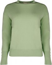 Esqualo sweater met ronde hals - appelgroen maat XS