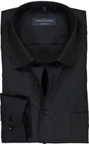 CASA MODA comfort fit overhemd - mouwlengte 72 cm - zwart - Strijkvrij - Boordmaat: 45