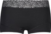 RJ Bodywear Pure Color Kant dames short - zwart - Maat: S